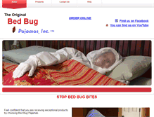 Tablet Screenshot of bedbugpajamas.com